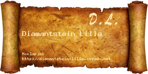 Diamantstein Lilla névjegykártya